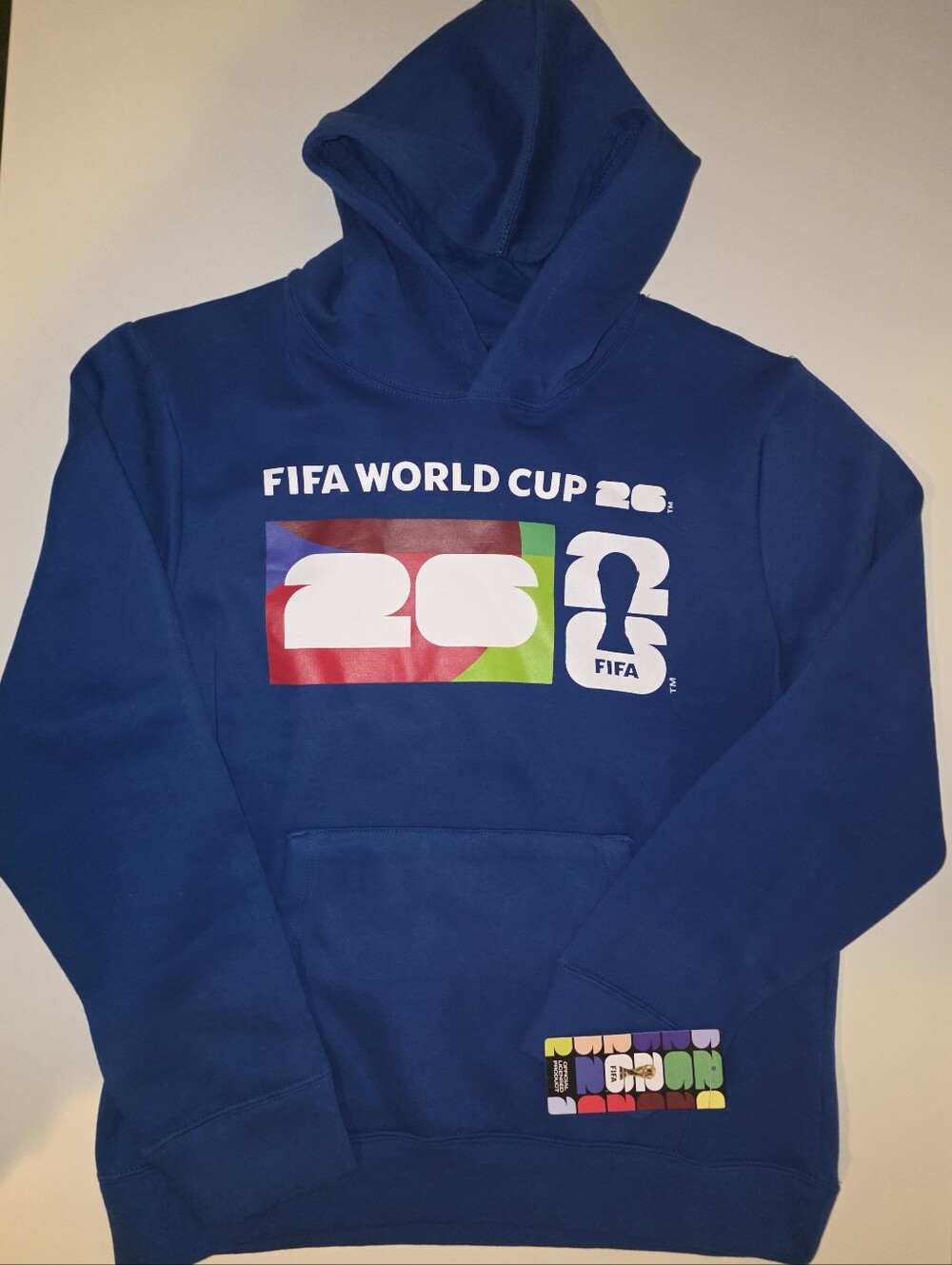 FIFA Royal Blue Hooded Pullover With World Cup Logo 2026